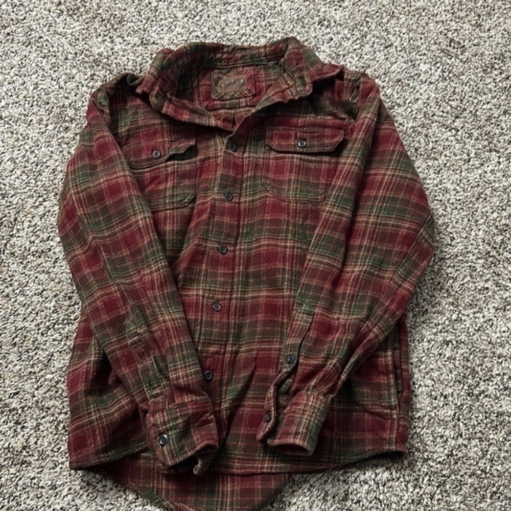 Orvis Flannel Long Sleeve Button Down Size Medium